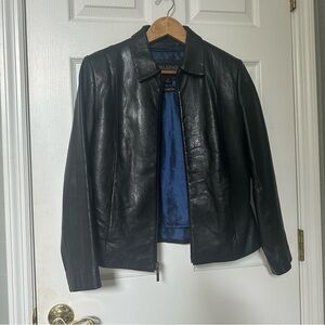 Wilson’s Leather Black Women’s Cut Classic Style Leather Jacket